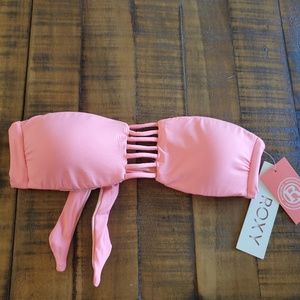 Roxy Strappy Love Reversible Bandeau Bikini NWT